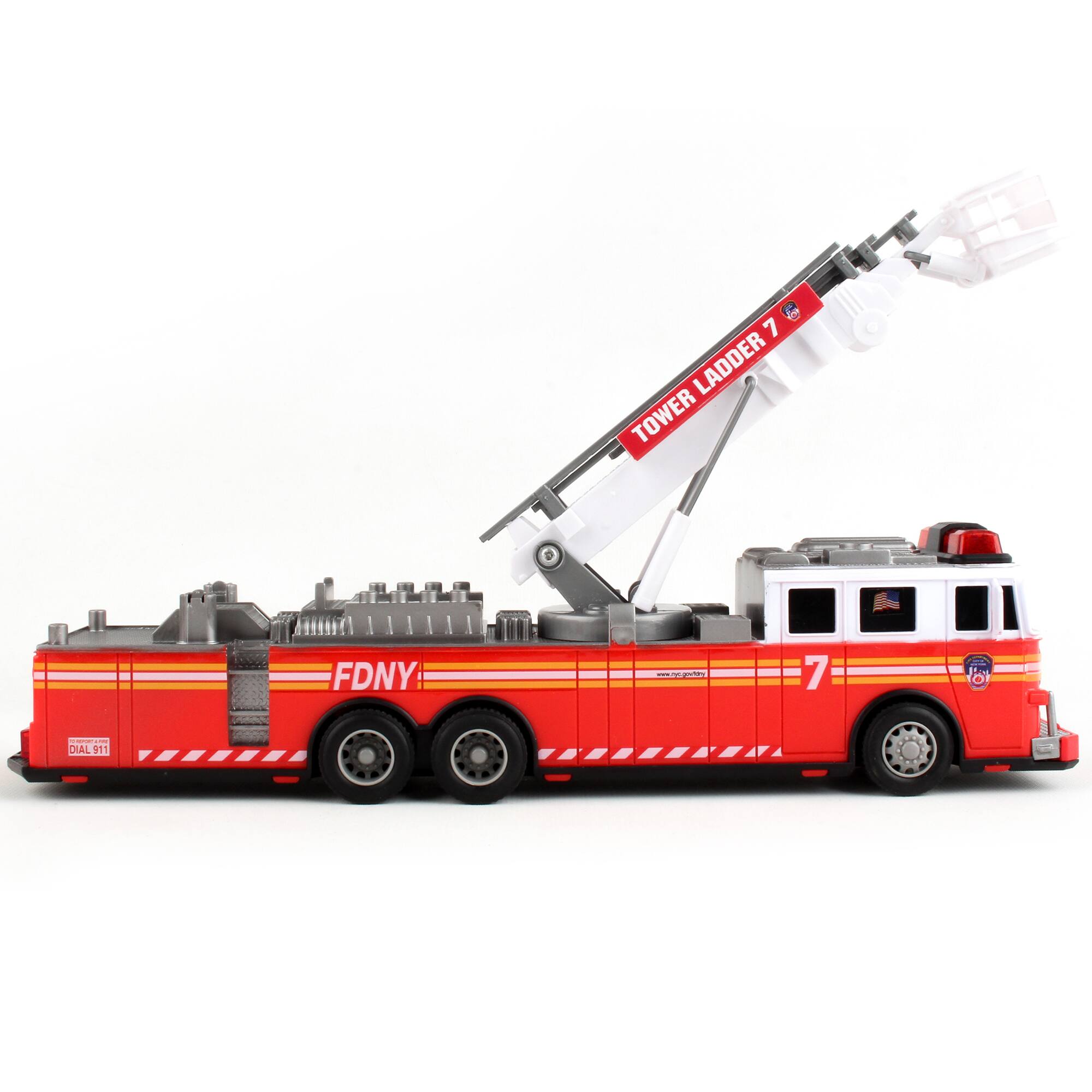 Daron FDNY: 11" Radio Control Ladder Fire Truck Toy